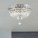 Empire Polished Gold Clear Crystal 4 Light Flushmount - Flushmounts