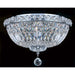 Empire Polished Gold Clear Crystal 4 Light Flushmount - Flushmounts