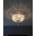 Empire Polished Gold Clear Crystal 4 Light Flushmount - Flushmounts