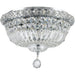 Empire Polished Gold Clear Crystal 4 Light Flushmount - Flushmounts