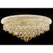 Empire Polished Gold Clear Crystal 4 Light Wall Sconce - Wall Sconces