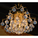 Empire Polished Gold Clear Crystal 6 Light Chandelier - Chandeliers