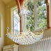 Empire Polished Gold Clear Crystal 6 Light Chandelier - Chandeliers