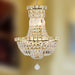 Empire Polished Gold Clear Crystal 6 Light Chandelier - Chandeliers