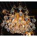 Empire Polished Gold Clear Crystal 6 Light Chandelier - Chandeliers