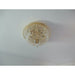 Empire Polished Gold Clear Crystal 6 Light Flushmount - Flushmounts