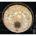 Empire Polished Gold Clear Crystal 6 Light Flushmount - Flushmounts
