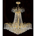 Empire Polished Gold Clear Crystal 8 Light Chandelier - Chandeliers