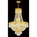 Empire Polished Gold Clear Crystal 8 Light Chandelier - Chandeliers