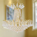 Empire Polished Gold Clear Crystal 8 Light Chandelier - Chandeliers