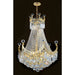 Empire Polished Gold Clear Crystal 9 Light Chandelier - Chandeliers