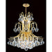 Empire Polished Gold Clear Crystal 9 Light Chandelier - Chandeliers