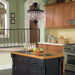 Enfield Dark Bronze Clear Crystal 3 Light Pendant - Pendants
