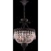 Enfield Dark Bronze Clear Crystal 3 Light Pendant - Pendants