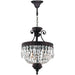 Enfield Dark Bronze Clear Crystal 3 Light Pendant - Pendants