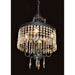 Enfield Dark Bronze Clear Crystal 4 Light Chandelier - Chandeliers