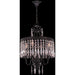 Enfield Dark Bronze Clear Crystal 4 Light Chandelier - Chandeliers