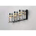 ET2 Accord Black Brushed Aluminum 3 Light LED Bath Vanity E20613-83BKAL - Vanity