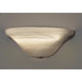 Frosted Marble Glass Half Moon Wireless Battery Operated LED Wall Sconce - Wireless Wall Sconce