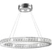Galaxy Polished Chrome Clear Crystal 12 Light LED Chandelier - Chandeliers