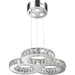 Galaxy Polished Chrome Clear Crystal 13 Light LED Chandelier - Chandeliers