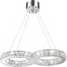 Galaxy Polished Chrome Clear Crystal 14 Light LED Chandelier - Chandeliers