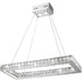 Galaxy Polished Chrome Clear Crystal 14 Light LED Chandelier - Chandeliers