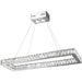 Galaxy Polished Chrome Clear Crystal 16 Light LED Chandelier - Chandeliers