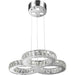 Galaxy Polished Chrome Clear Crystal 18 Light LED Chandelier - Chandeliers