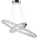 Galaxy Polished Chrome Clear Crystal 28 Light LED Chandelier - Chandeliers
