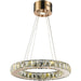 Galaxy Rose Gold Clear Crystal 13 Light LED Chandelier - Chandeliers