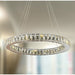 Galaxy Rose Gold Clear Crystal 15 Light LED Chandelier - Chandeliers