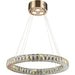 Galaxy Rose Gold Clear Crystal 15 Light LED Chandelier - Chandeliers