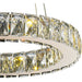 Galaxy Rose Gold Clear Crystal 9 Light LED Chandelier - Chandeliers
