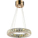 Galaxy Rose Gold Clear Crystal 9 Light LED Chandelier - Chandeliers