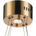 Galaxy Rose Gold Clear Crystal 9 Light LED Chandelier - Chandeliers
