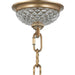 Gatsby Matte Gold Clear Crystal 3 Light Chandelier - Chandeliers