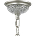 Gatsby Matte Nickel Clear Crystal 3 Light Chandelier - Chandeliers