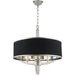 Gatsby Matte Nickel Clear Crystal 3 Light Chandelier - Chandeliers