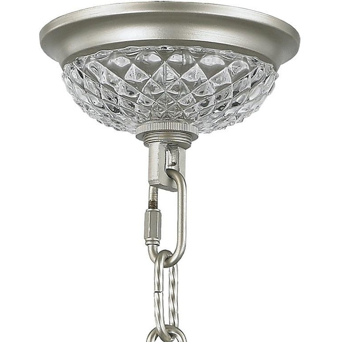 Gatsby Matte Nickel Clear Crystal 4 Light Chandelier - Chandeliers