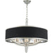 Gatsby Matte Nickel Clear Crystal 4 Light Chandelier - Chandeliers
