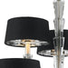 Gatsby Matte Nickel Clear Crystal 9 Light Chandelier - Chandeliers
