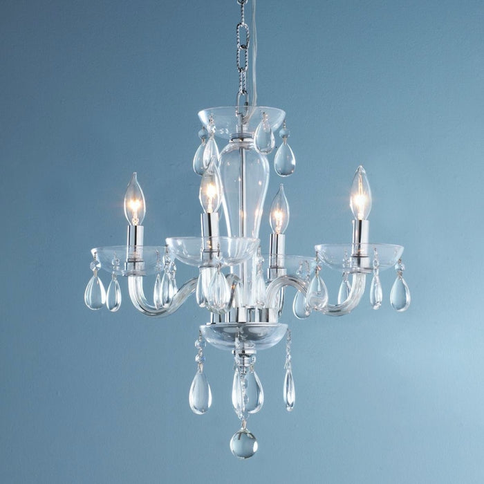 Gatsby Polished Chrome 5 Light Chandelier - Chandeliers