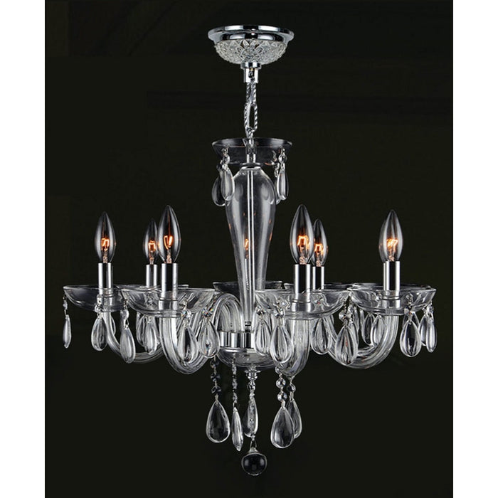 Gatsby Polished Chrome 8 Light Chandelier - Chandeliers
