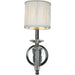 Gatsby Polished Chrome Clear Crystal 1 Light Wall Sconce - Wall Sconces