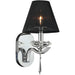 Gatsby Polished Chrome Clear Crystal 1 Light Wall Sconce - Wall Sconces