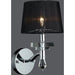 Gatsby Polished Chrome Clear Crystal 1 Light Wall Sconce - Wall Sconces