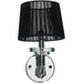 Gatsby Polished Chrome Clear Crystal 1 Light Wall Sconce - Wall Sconces