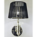 Gatsby Polished Chrome Clear Crystal 1 Light Wall Sconce - Wall Sconces