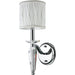 Gatsby Polished Chrome Clear Crystal 1 Light Wall Sconce - Wall Sconces